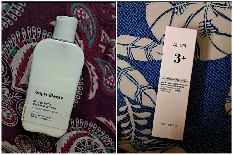 Anua 3 Ceramide Cream and Ongredients Skin Lotion