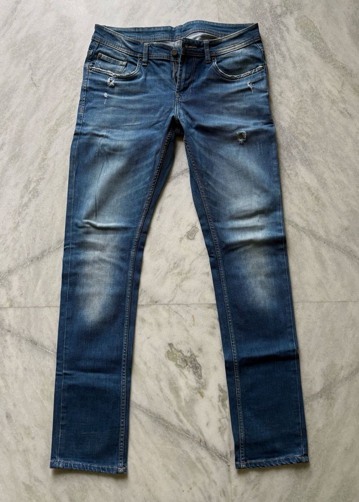 Peter England Blue Denim Jeans