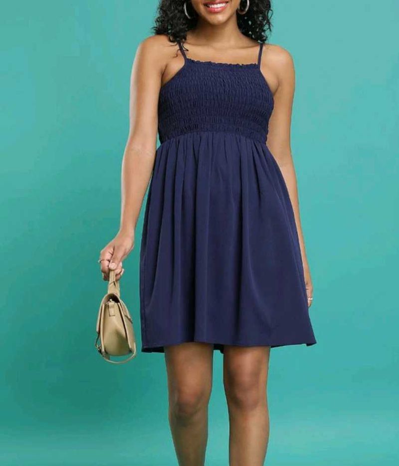Chic Navy Blue Sundress
