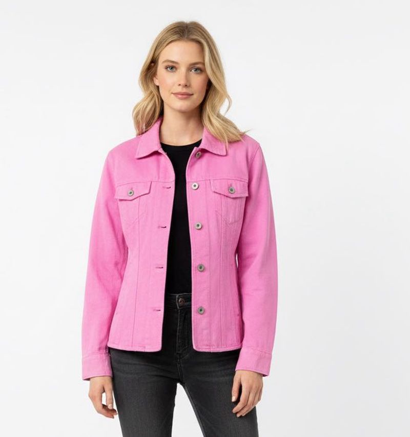 Pink Denim Jacket