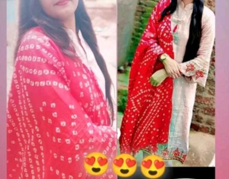 Kurta Set With Bandhani Duptta