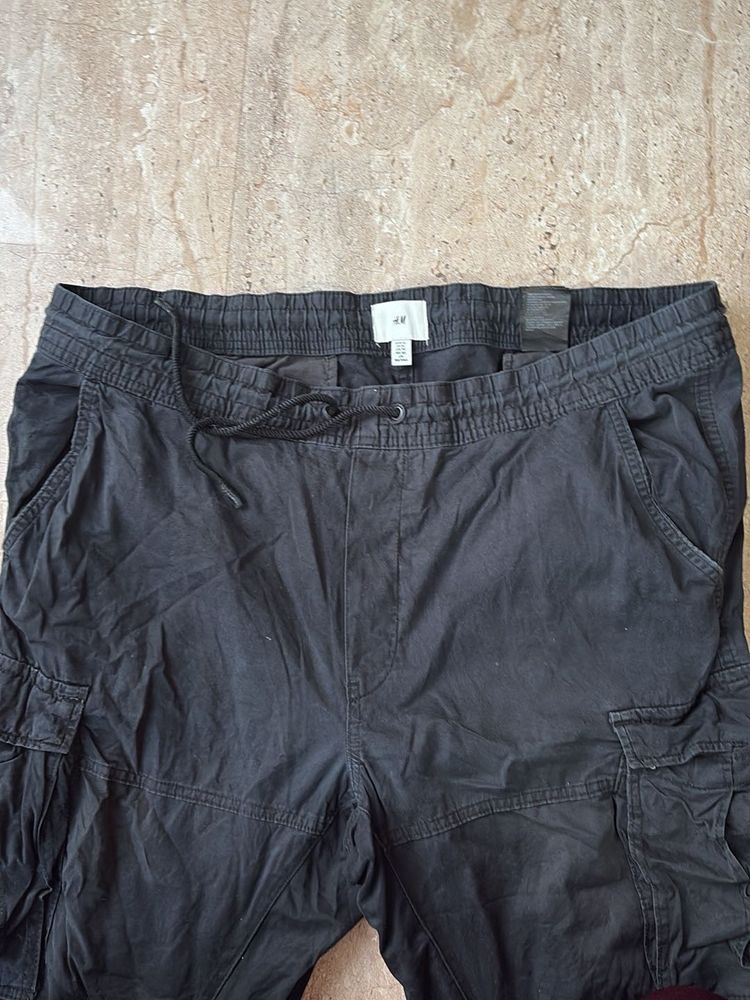 H&amp;M Black Cargo Pants