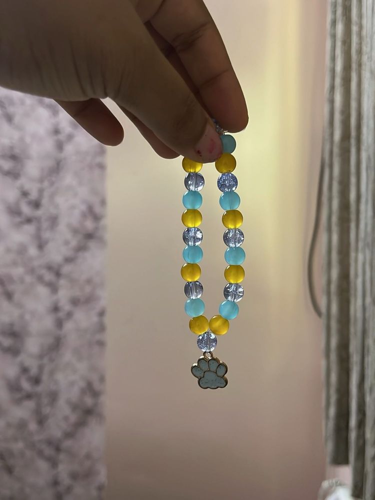 Beaded Paw Print Bracelet