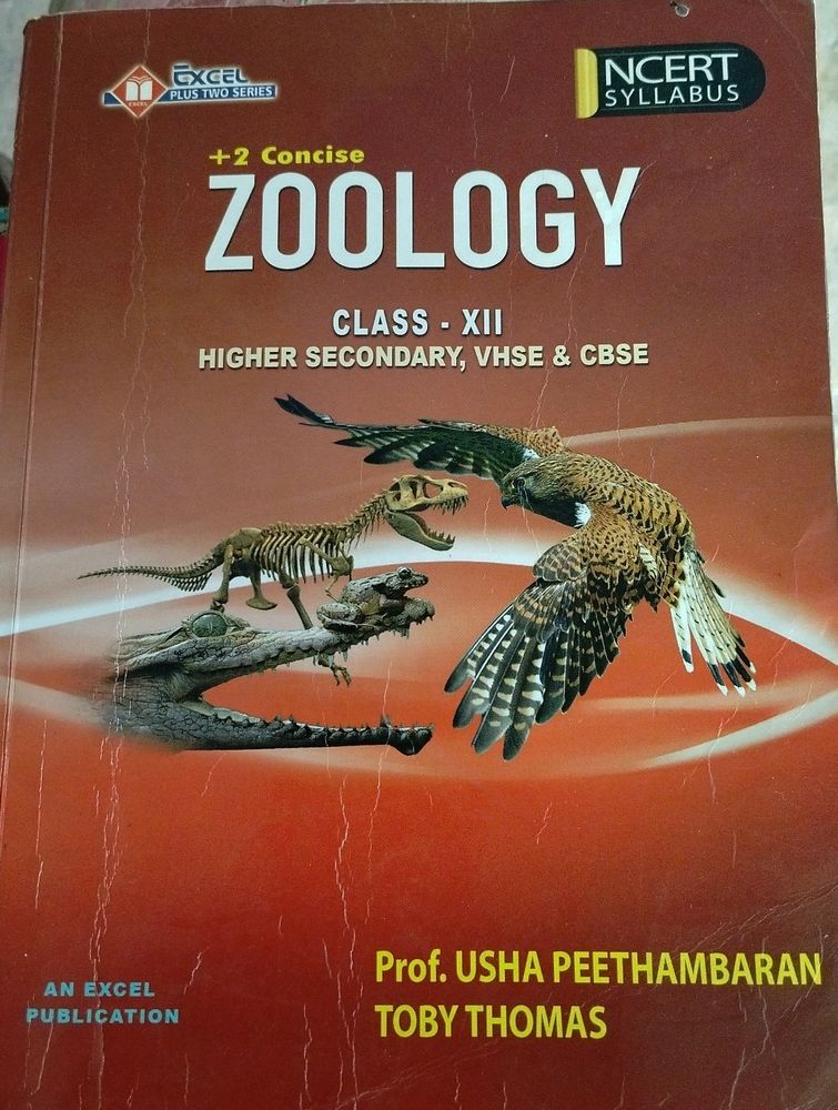 Zoology Book For Plus Two Students,NCERT test Boo