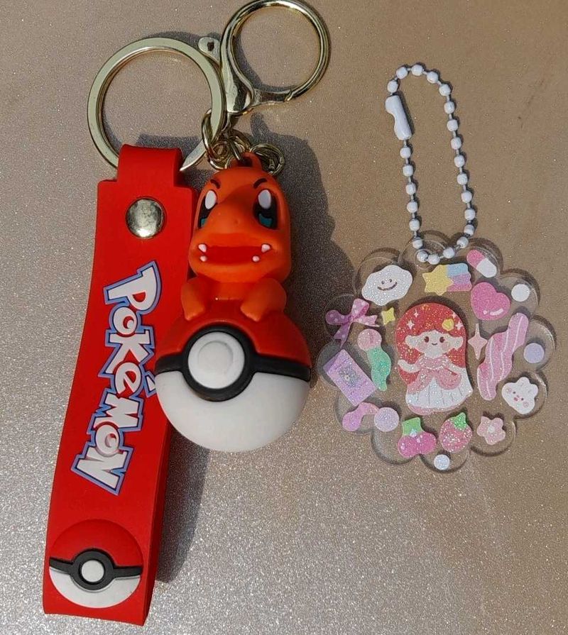 kawii and Pokemon keychain