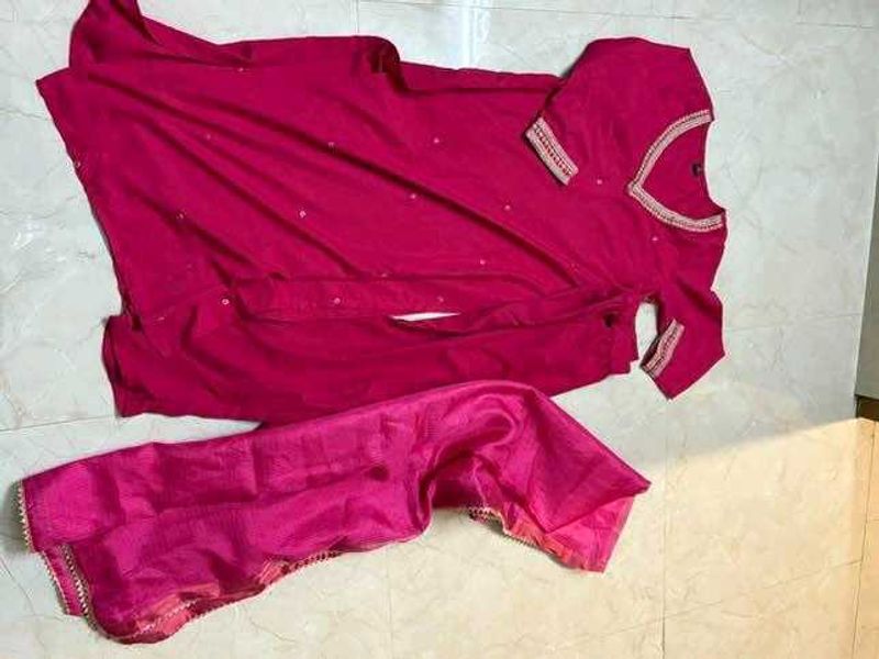 Never Used Kurta Set With Pant And Dupatta