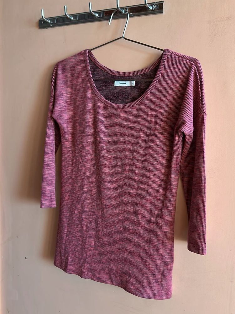 Burgundy Casual Top