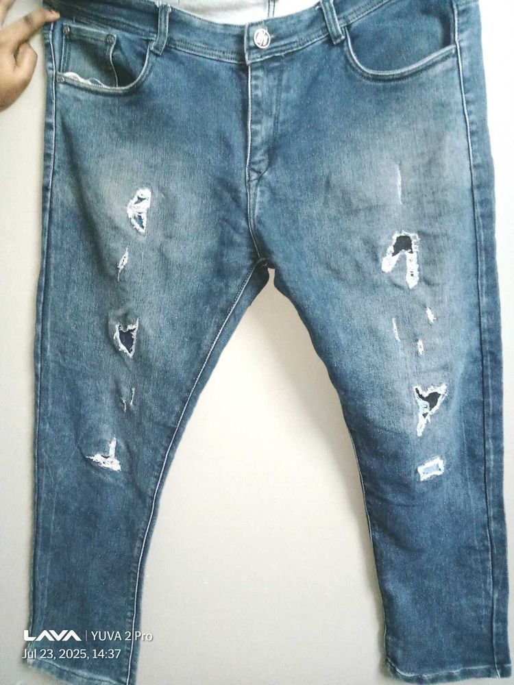 Ripped Denim Jeans
