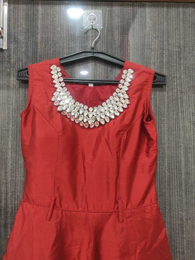 Red Party Wear Gown