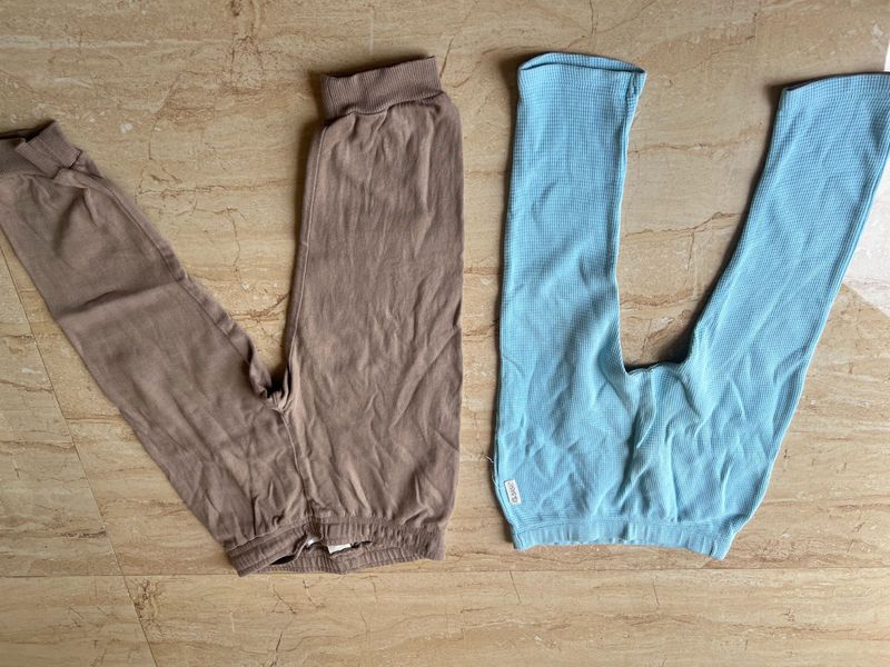 H&amp;M Jogger+Babyoye Waffle Diaper Pant 12-18months