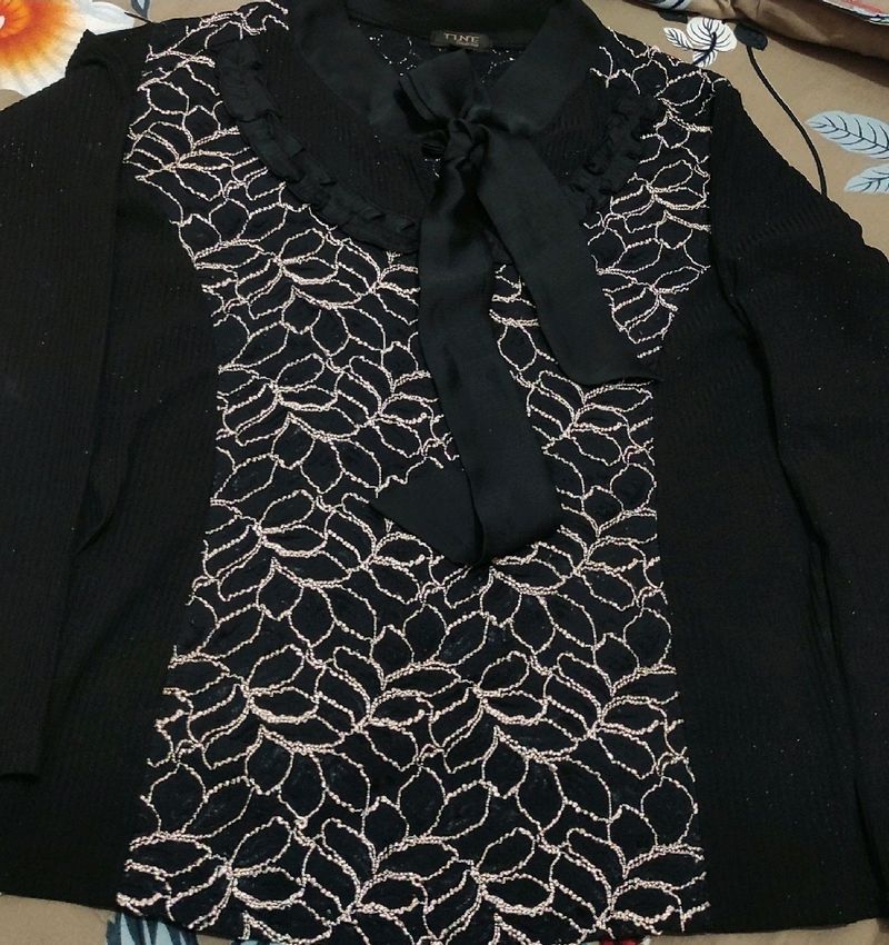 Free Size Black Top For Women