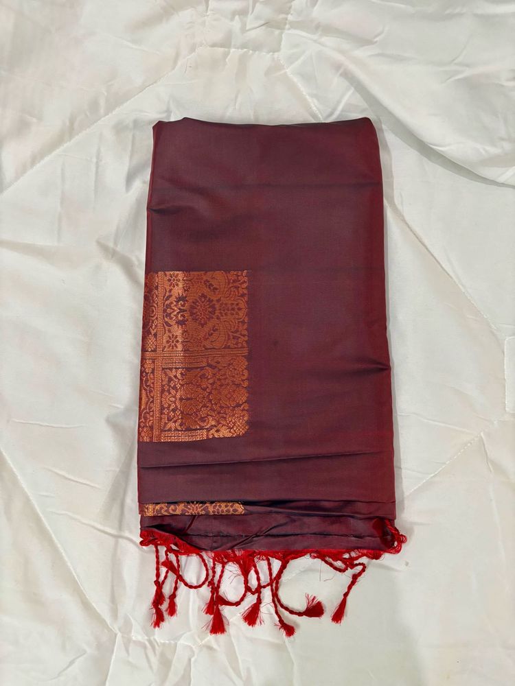 Elegant Maroon Saree