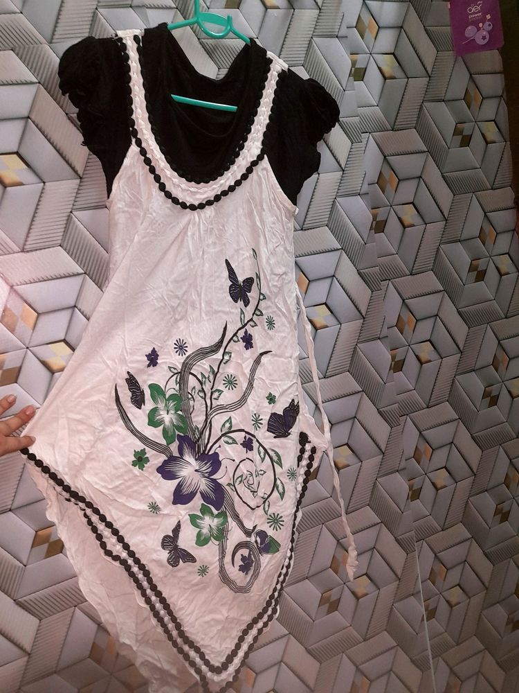 Boho Floral Tunic Dress