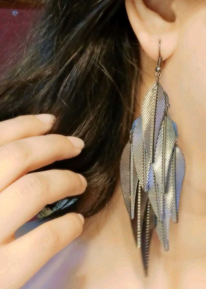 Feather Dangle Earrings