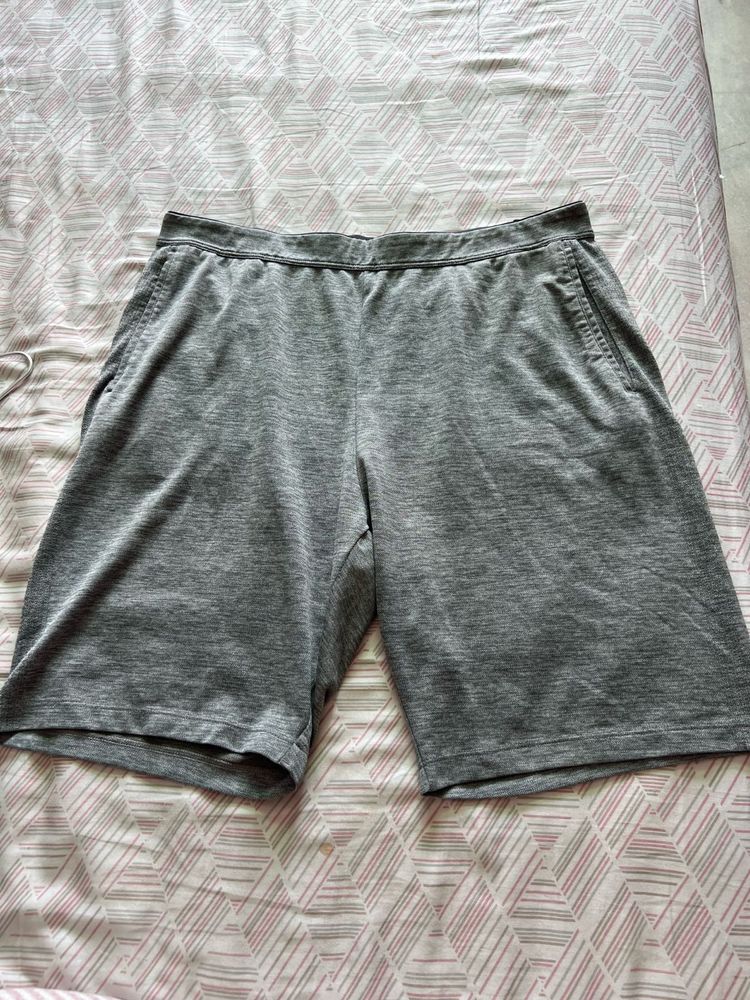 Grey Uniqlo Mens Shorts