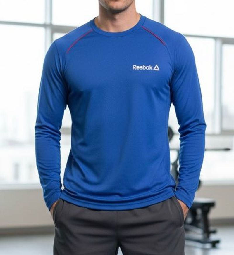 Reebok Blue Long Sleeve Tee