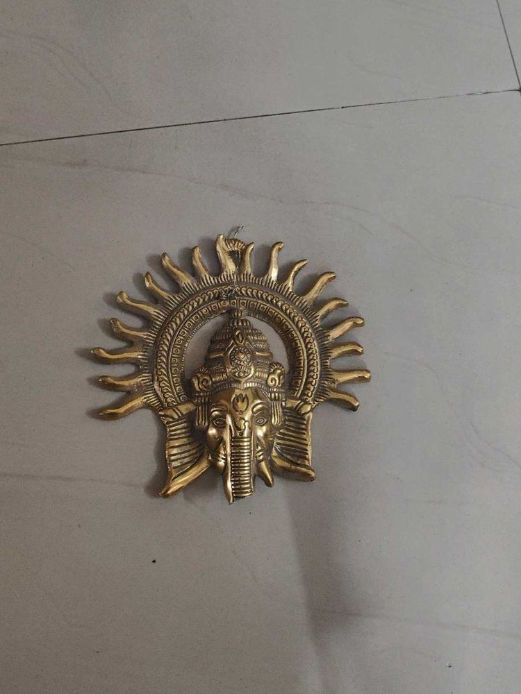 Ganesh Ji Metal Showpiece/ Wall Hanging