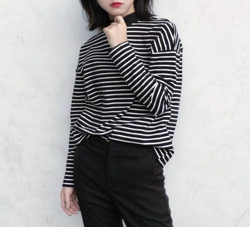 Striped Long Sleeve Top