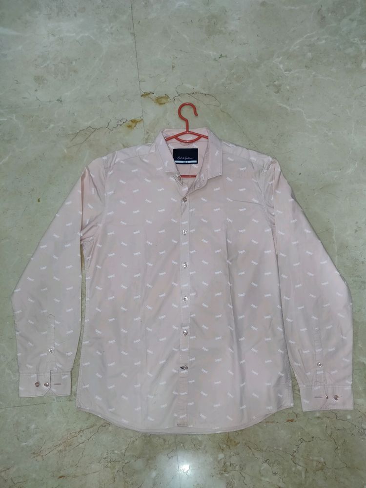 Mast &amp; Harbour Pink Shirt For Men.