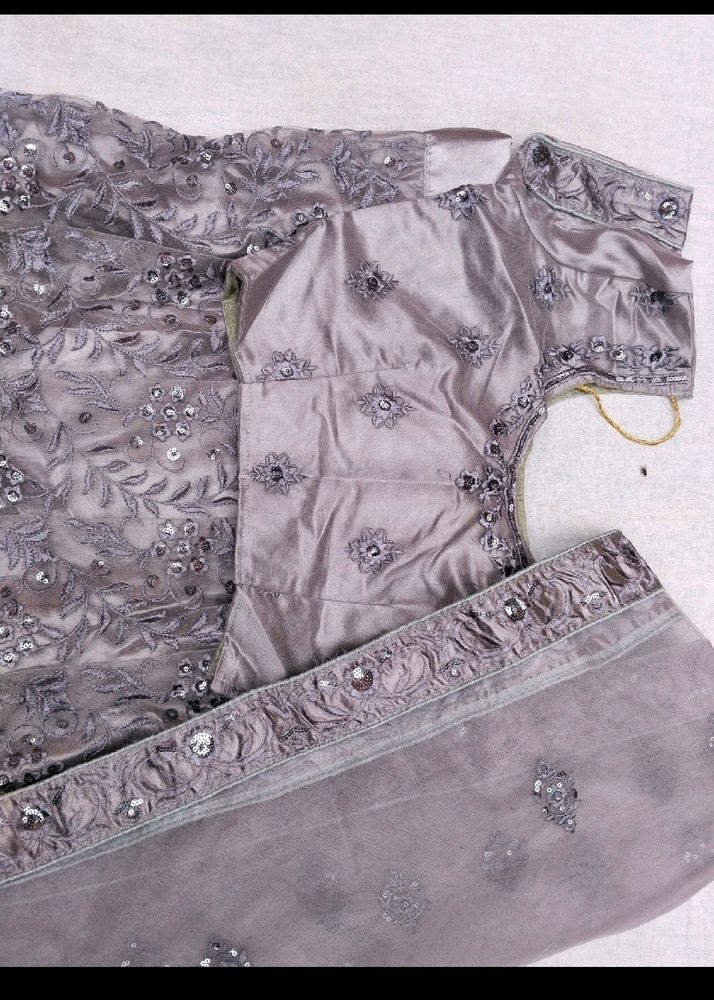 Grey Colour Lehenga