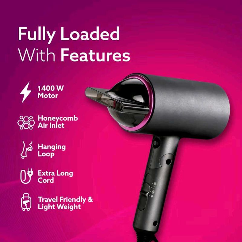 Agaro HD-1214 Hair Dryer - Black