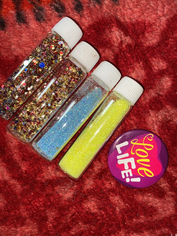 Glitters And A Badge