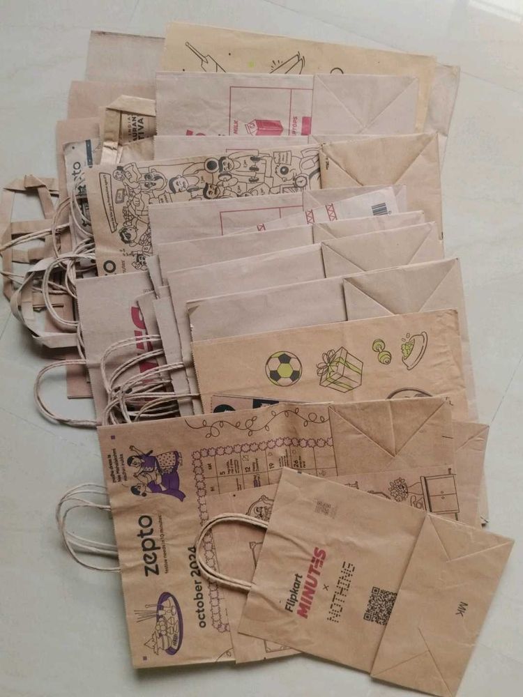 Eco-Friendly Paper Bags–Set of 27-Mixed Sizes-₹6PP