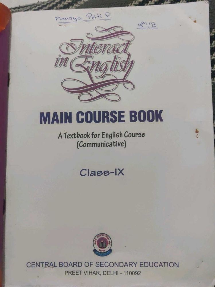 Interact in English - Class IX