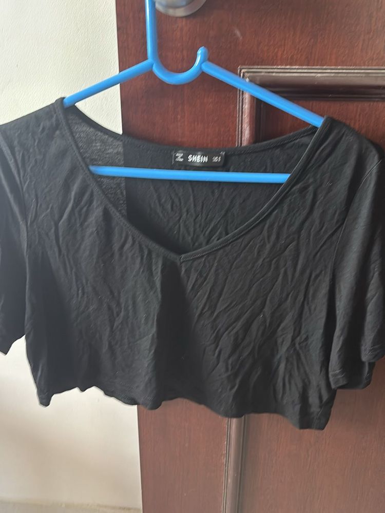 Black Crop Top