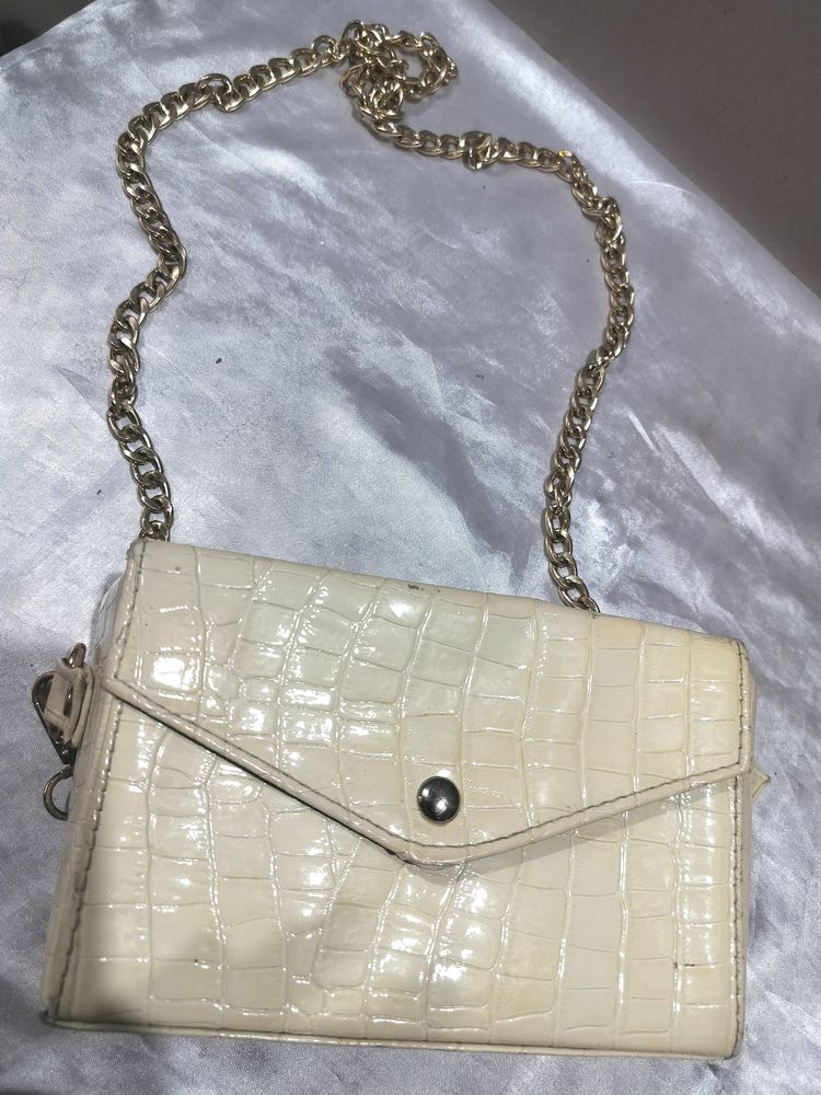 White Sling Bag