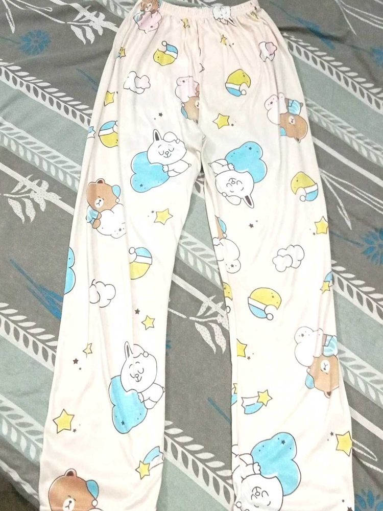 Cute Cartoon Print Pajama Pants