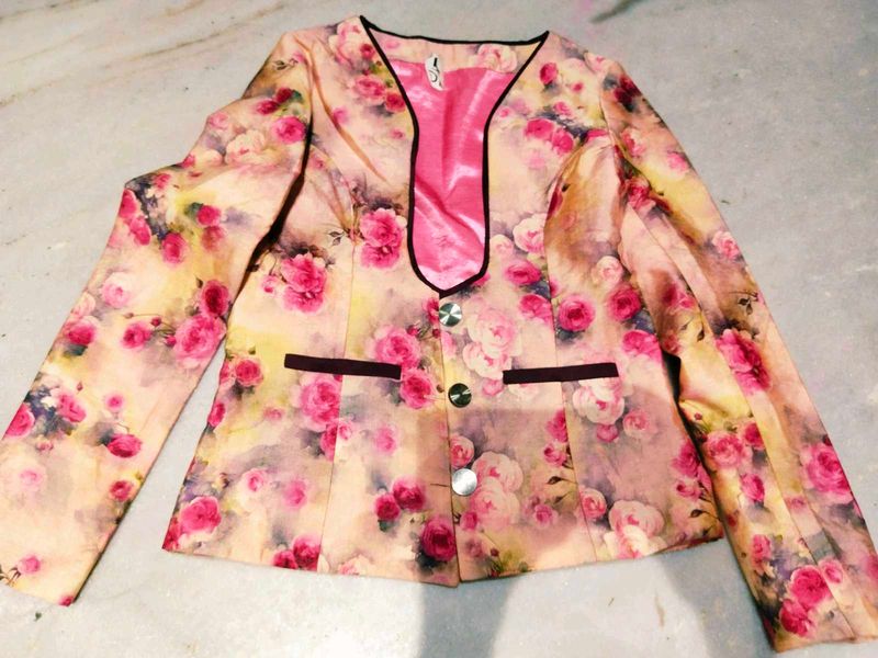 Floral Print Blazer