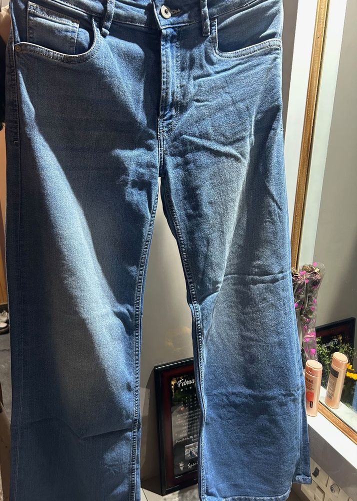 Wide Leg Denim Jeans