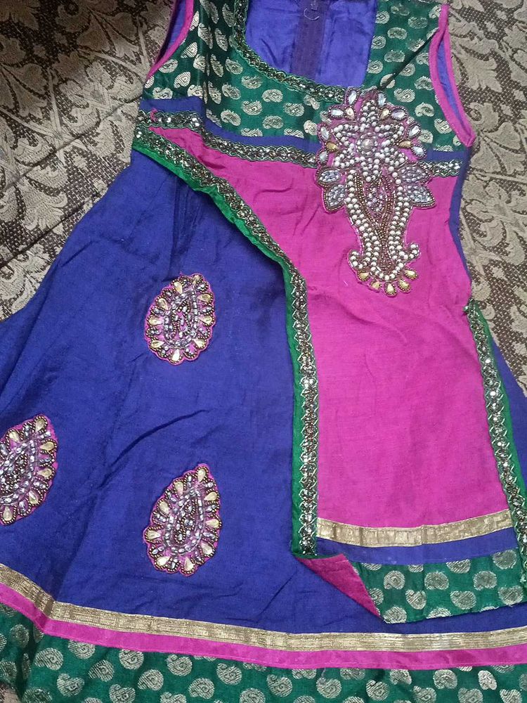 Kids Anarkali Designer Ethnic Suit