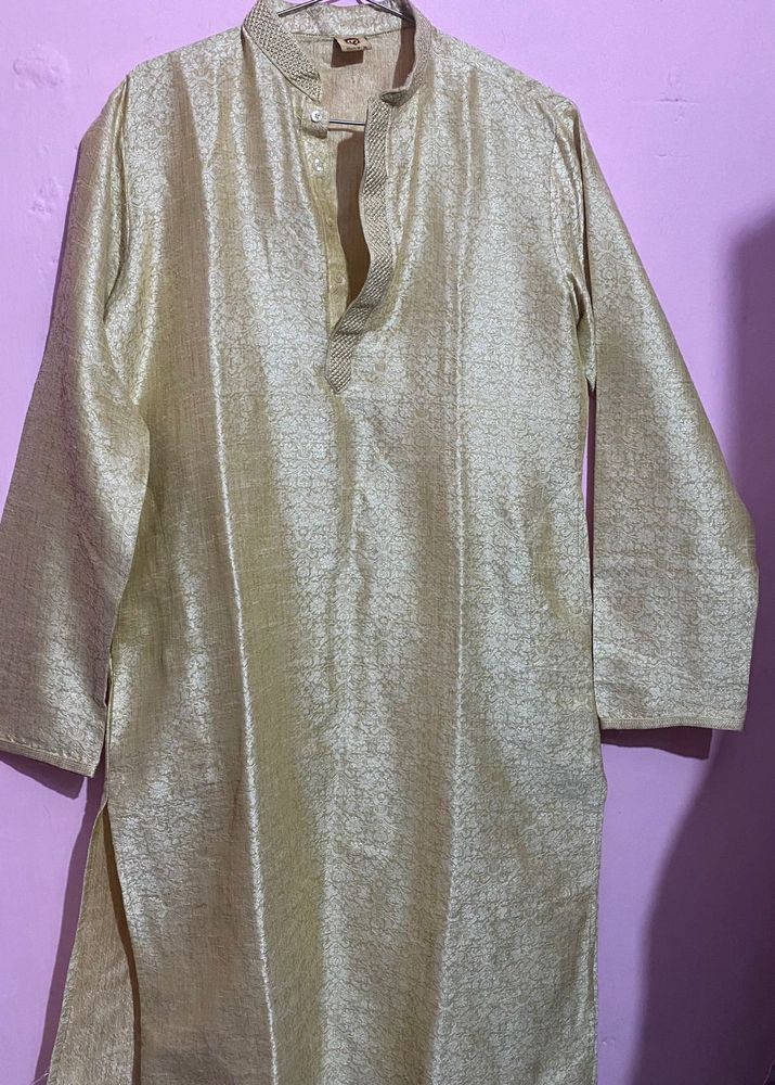 Gold Patterned Kurta