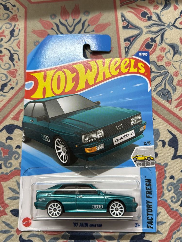 HOT WHEELS 87 AUDI QUATTRO METALLIC BLUE IMPORTED
