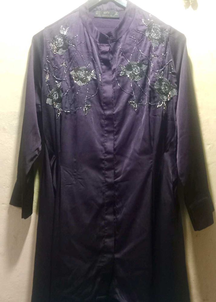 Purple Embellished Tunic