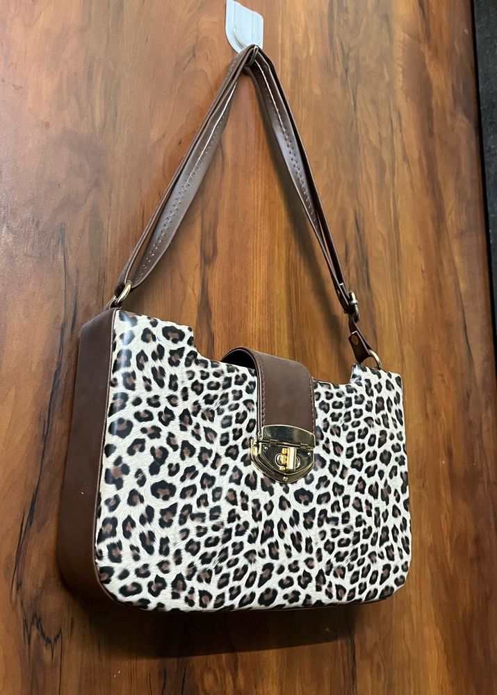 Chetah Print Shoulder Bag