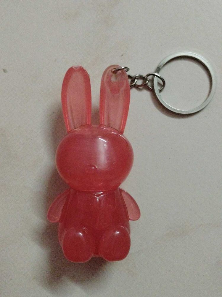 Cute Bunny Lipgloss with Keychain