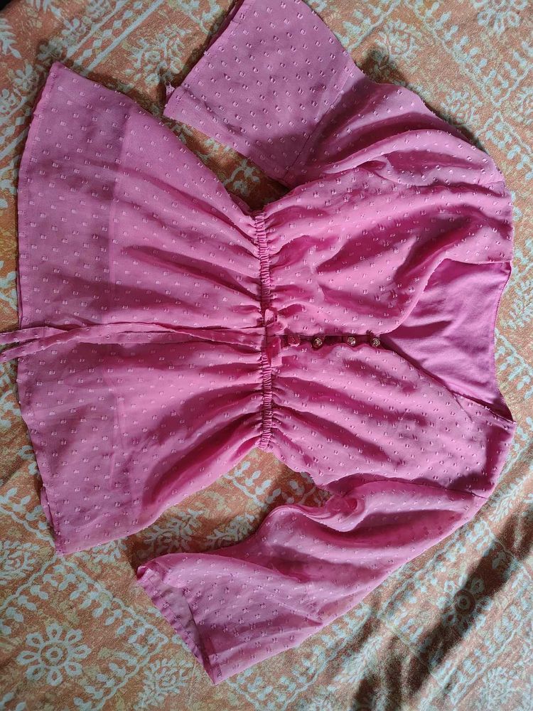 Pink Sheer Top