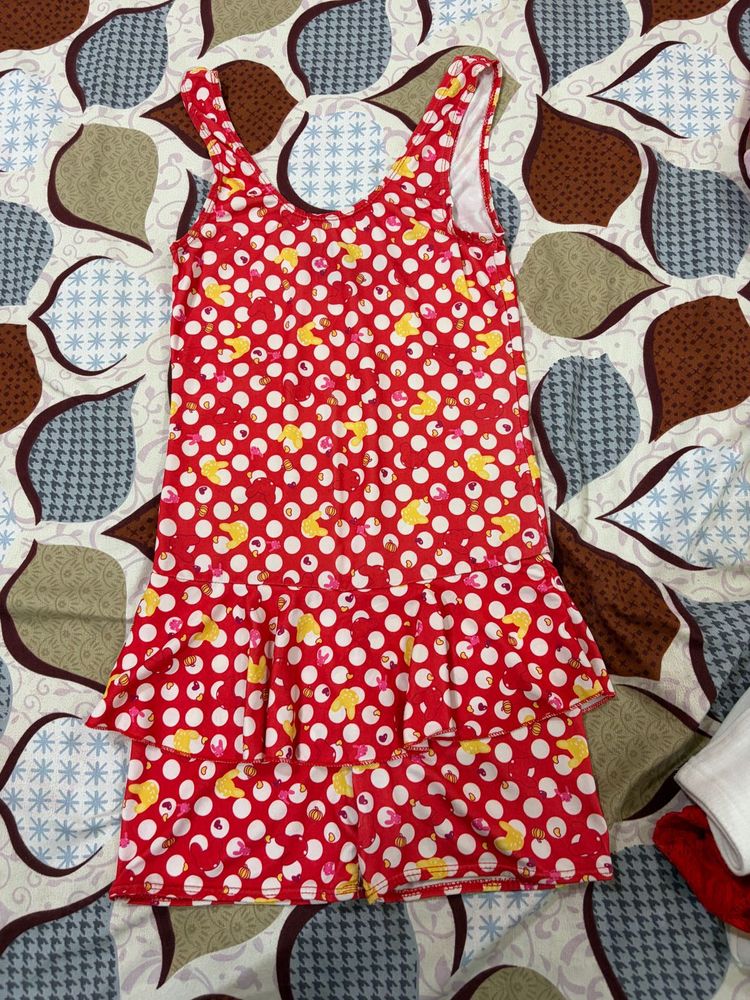 Red Polka Dot Swimsuit