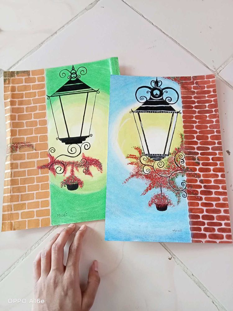 2 Lamps Original Artwork