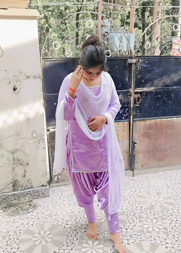 Lavender Salwar Suit