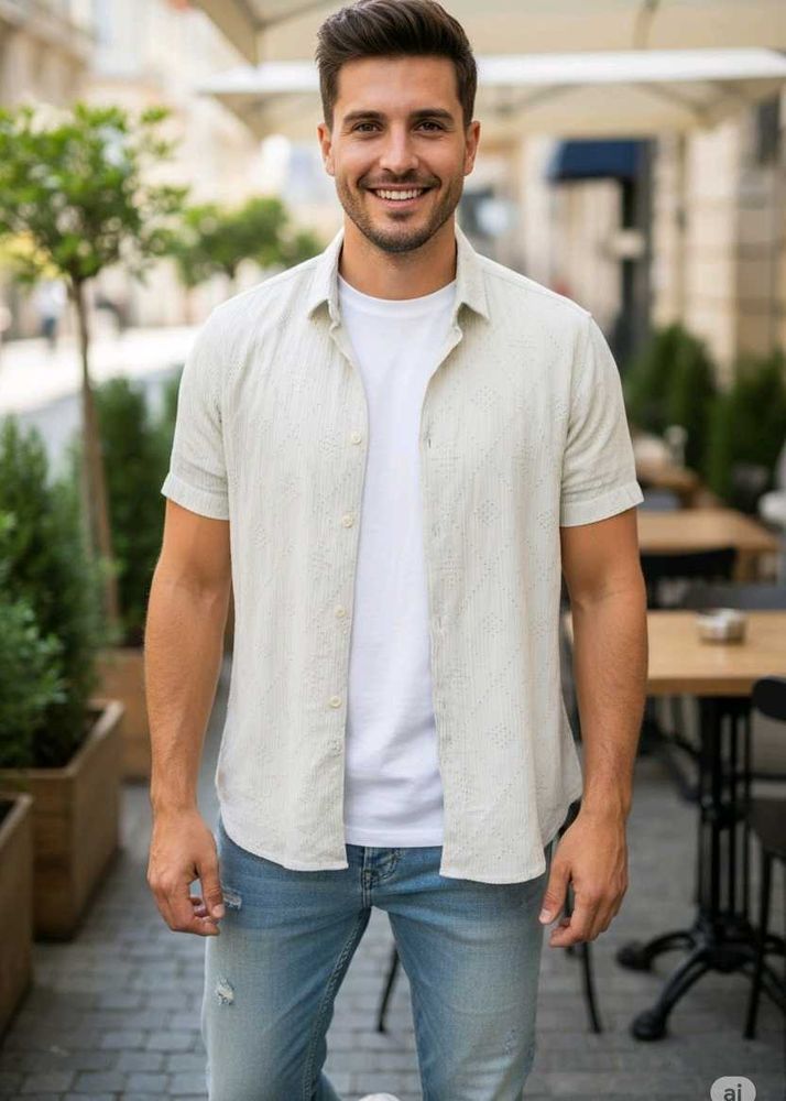 F-Street Green Casual Shirt