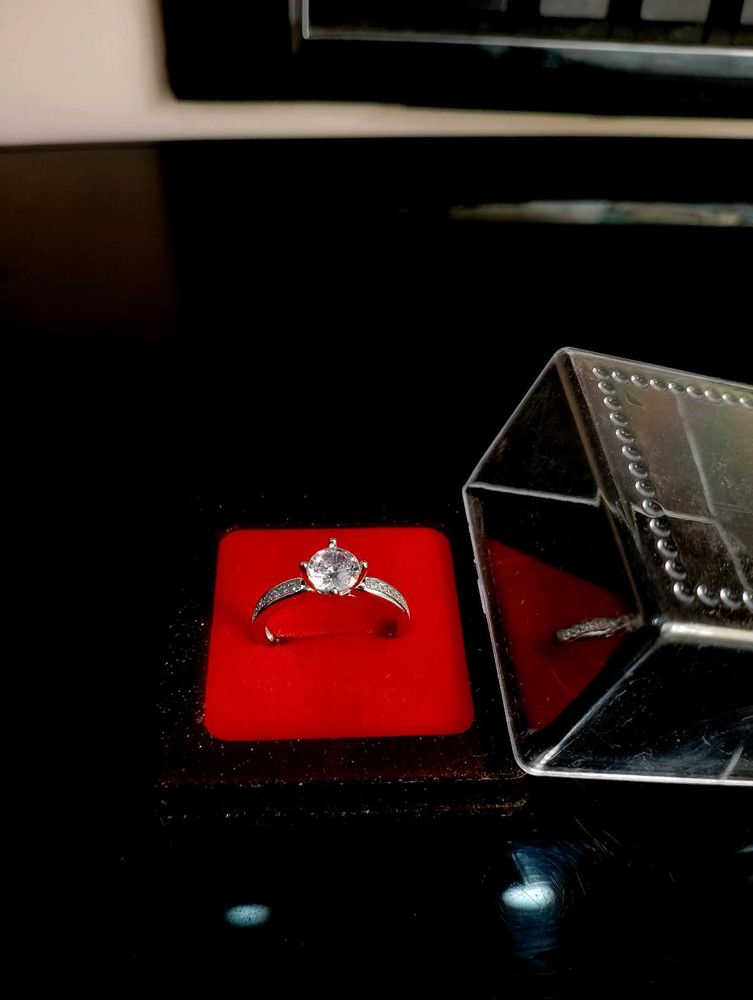 Diamond Ring Pure Silver 925