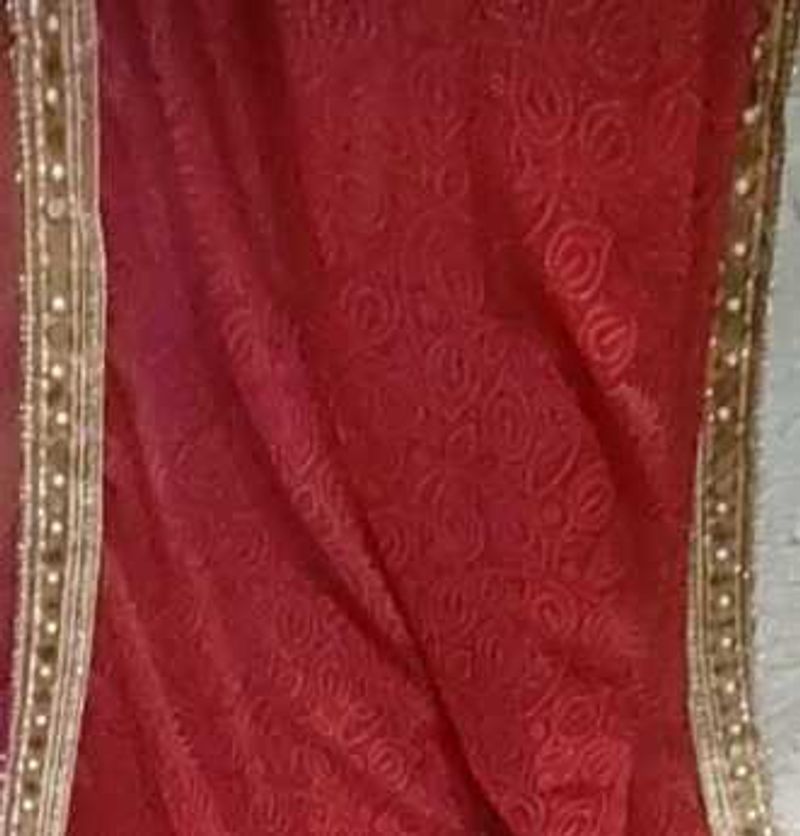 Elegant Red Saree