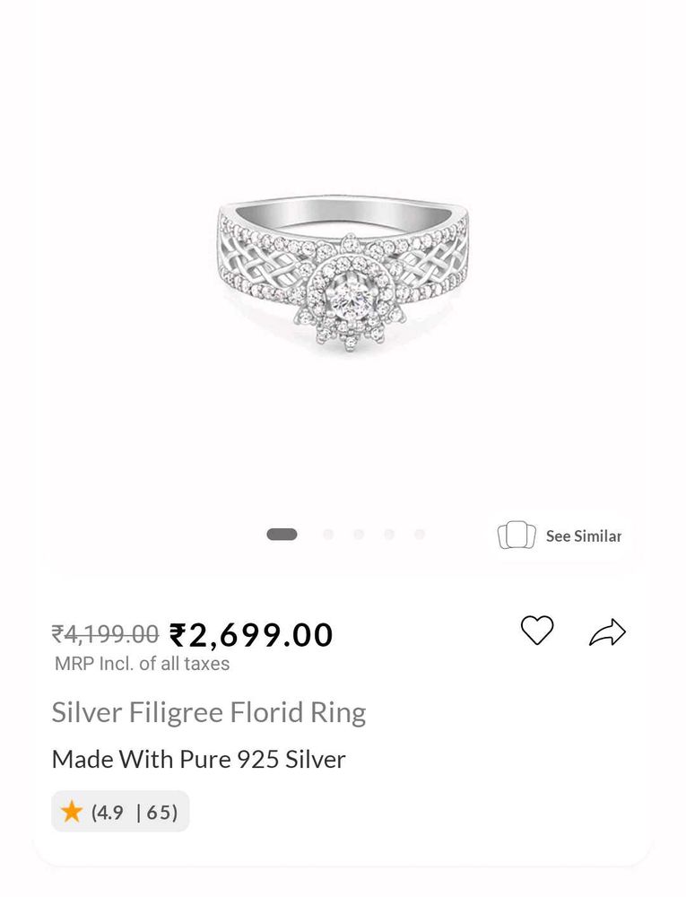 2 Real Silver Branded Rings