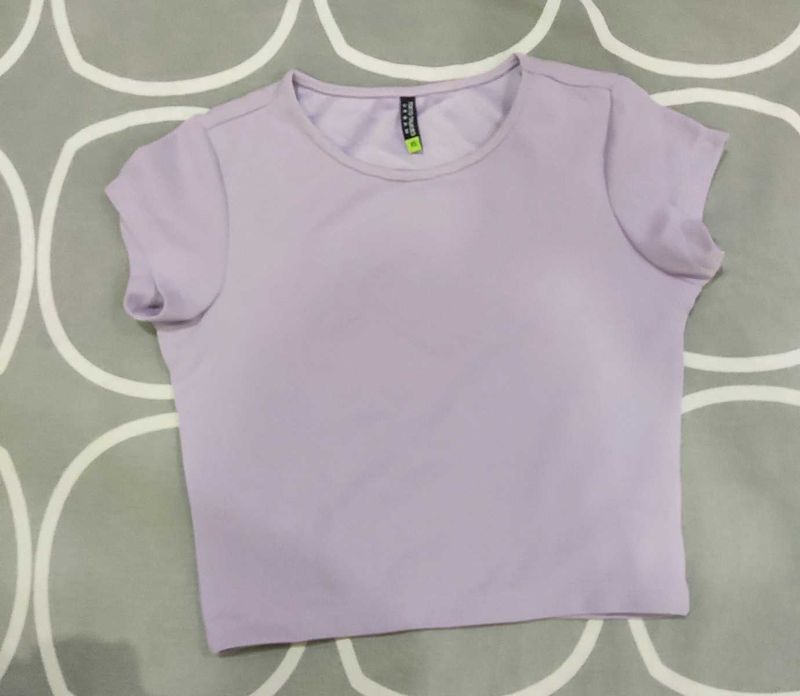 Lavender Cropped Top