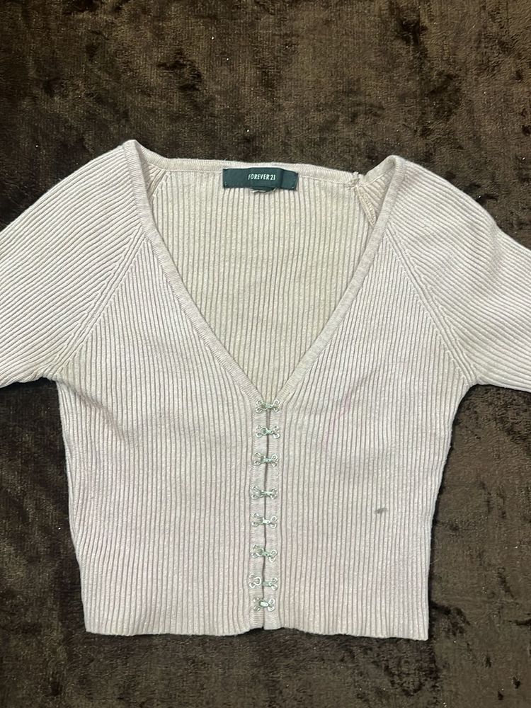 Forever 21 Cropped Cardigan