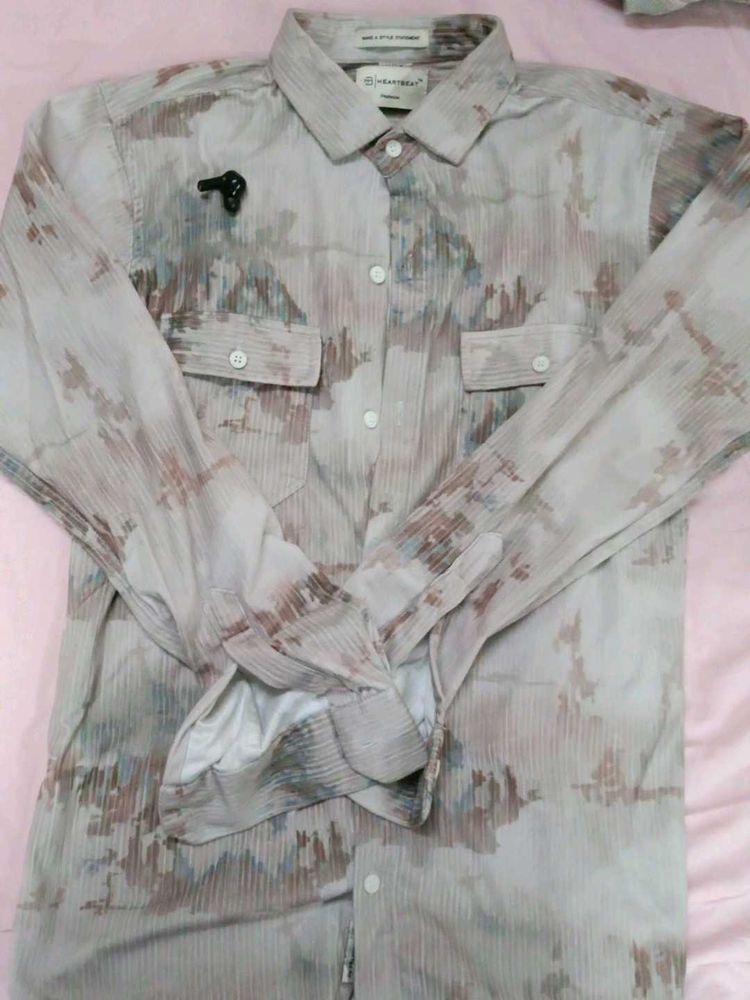 Unique Patterned Button-Down Shirt